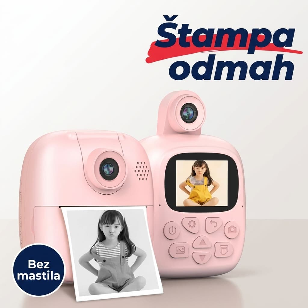 Dečji fotoaparat sa instant štampom